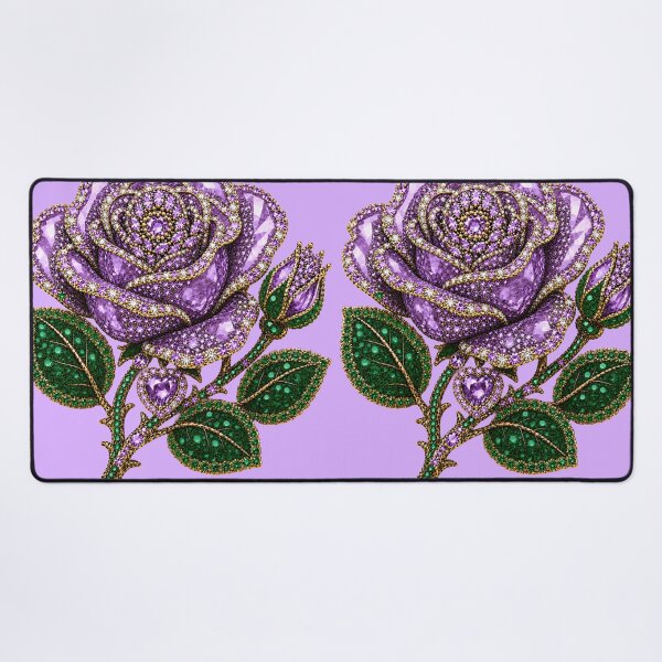 Item preview, CRYSTAL PURPLE ROSE JEWEL designed and sold by wordspixies.