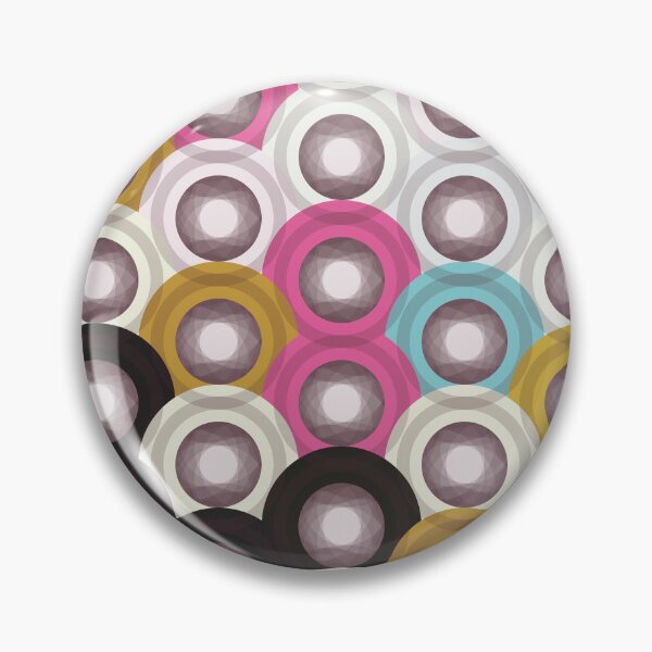 Item preview, Retro Overlapping Circles Abstract Pattern 007 designed and sold by TexSta.