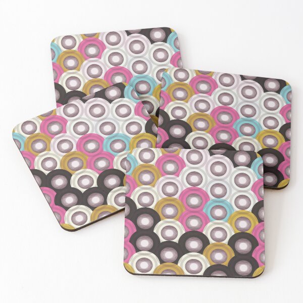 Item preview, Retro Overlapping Circles Abstract Pattern 007 designed and sold by TexSta.