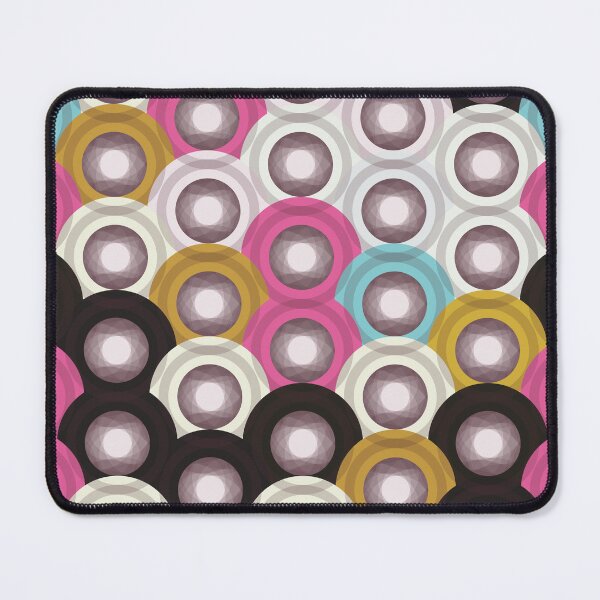 Item preview, Retro Overlapping Circles Abstract Pattern 007 designed and sold by TexSta.