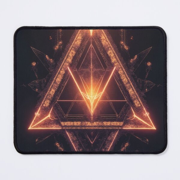 Item preview, A mystical, luminous, geometric triangular structure unfolds. designed and sold by Mianku | Für das Leben.
