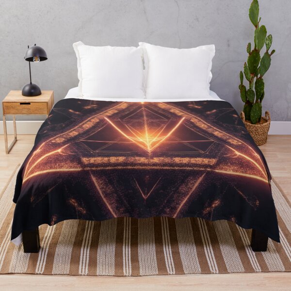 Item preview, A mystical, luminous, geometric triangular structure unfolds. designed and sold by Mianku | Für das Leben.