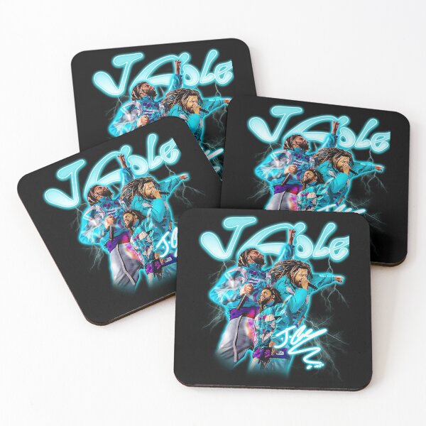 Item preview, J Cole Concert Collage With Blue Neon designed and sold by lleeroy.