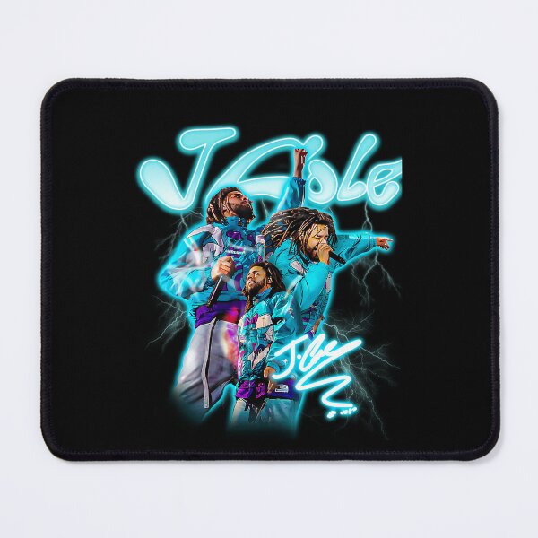 Item preview, J Cole Concert Collage With Blue Neon designed and sold by lleeroy.