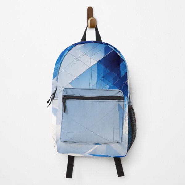 Item preview, Abstract Blue Geometric Digital Art | Modern Tech Minimalist Design designed and sold by semenol.