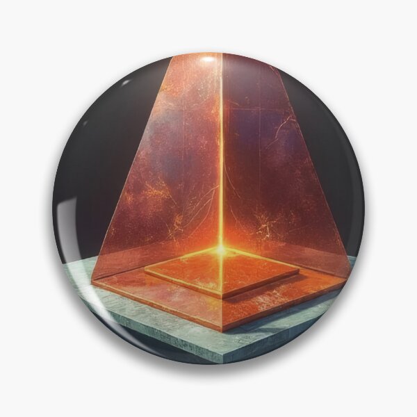 Item preview, Mystical pyramid-shaped crystal on a floating platform designed and sold by Mianku | Für das Leben.