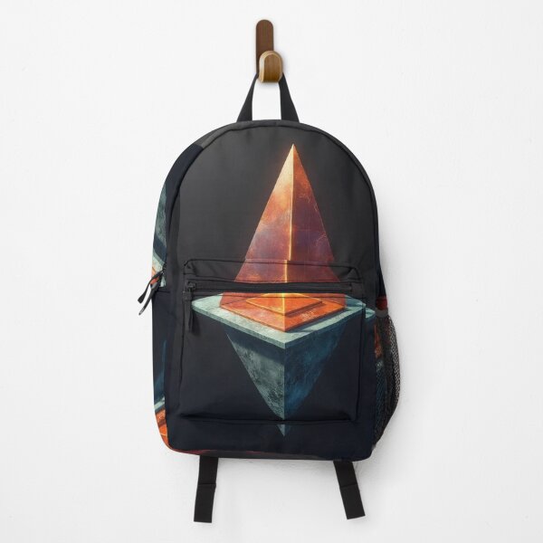 Item preview, Mystical pyramid-shaped crystal on a floating platform designed and sold by Mianku | Für das Leben.