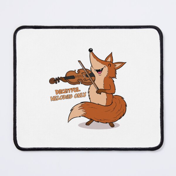 Item preview, Deceitful Melodies Only - Funny Fox Violinist Pun designed and sold by PhynerDesigns.