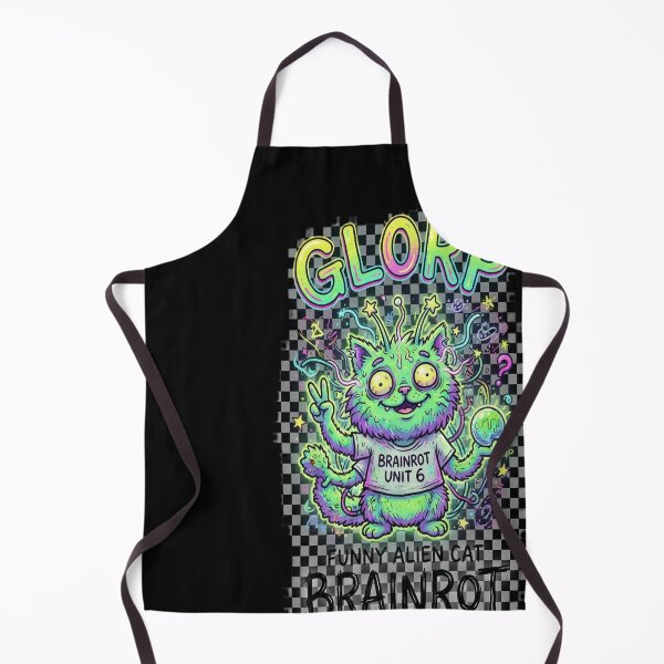 Item preview, Glorp Funny Alien Cat Brainrot Meme designed and sold by judithdaley.