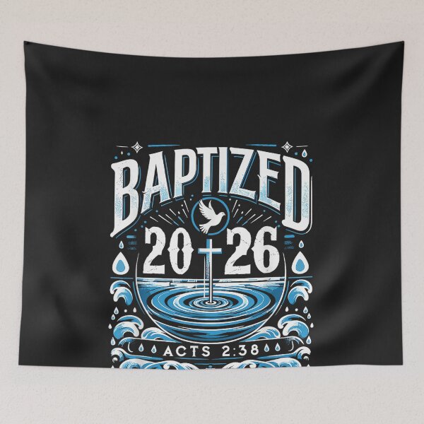 Item preview, Baptized in 2026 Shirt Bible Verse for Christian Baptism designed and sold by CriseldaBruning.