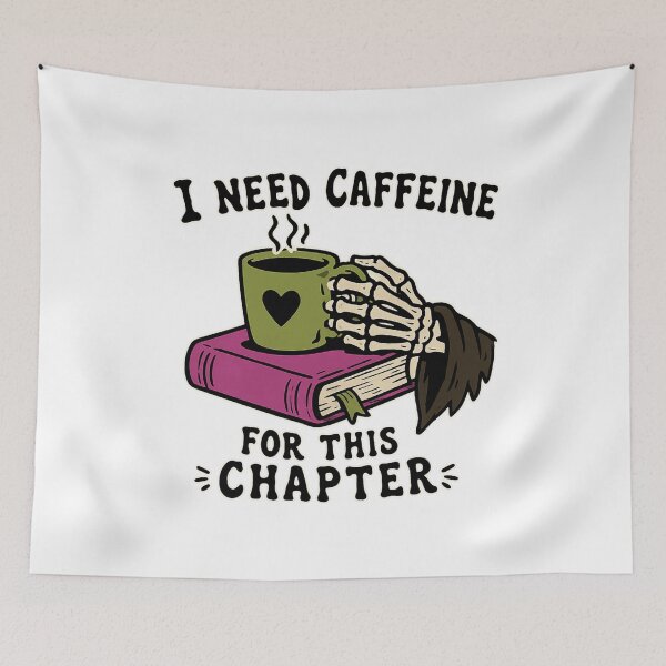 Item preview, I Need Caffeine for This Chapter designed and sold by LuloCreative.