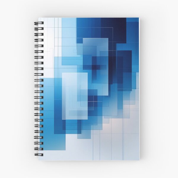 Item preview, Modern Blue Abstract Geometry Print | Futuristic Digital Wall Art designed and sold by semenol.