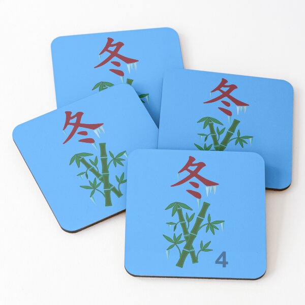 Item preview, MAHJONG TILES, WINTER SEASONS TILE, BAMBOO, GAME DAY, STRATEGY designed and sold by classic car craze.