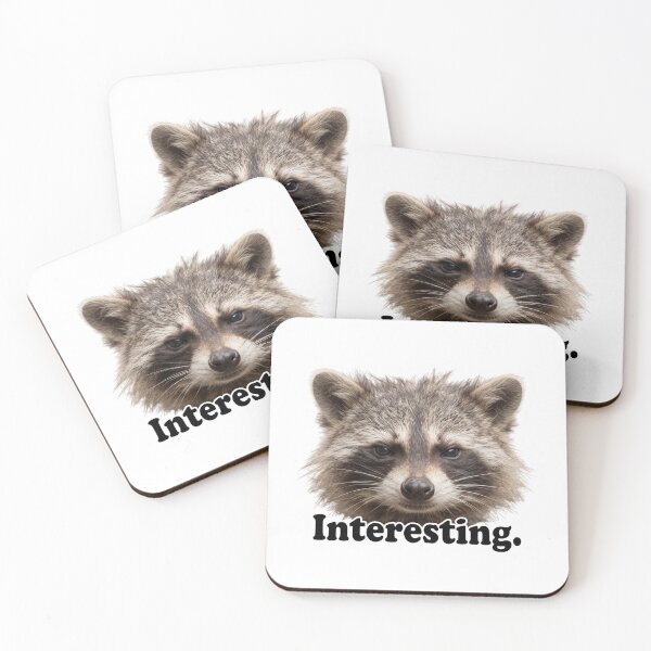 Item preview, Interesting Raccoon Meme designed and sold by redblink store.