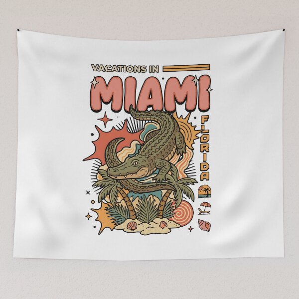 Item preview, Vacations in Miami Florida Alligator Design designed and sold by castillomiami.