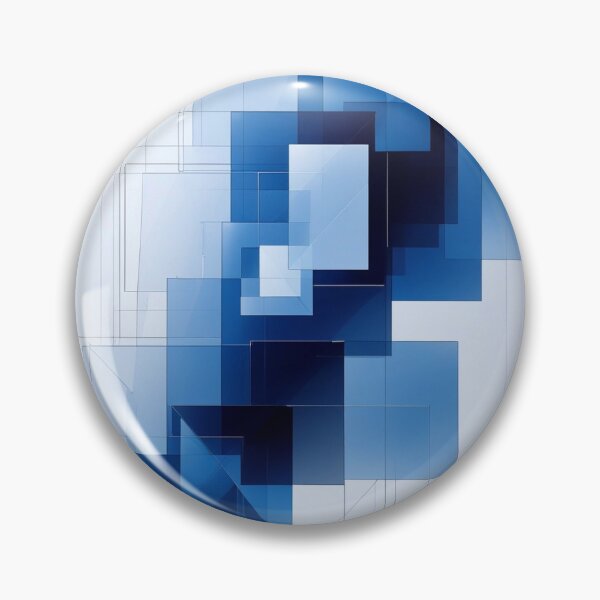 Item preview, Minimalist Blue Geometric Abstract | Contemporary Digital Artwork designed and sold by semenol.