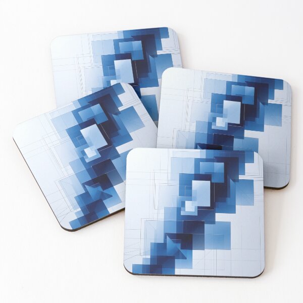 Item preview, Minimalist Blue Geometric Abstract | Contemporary Digital Artwork designed and sold by semenol.