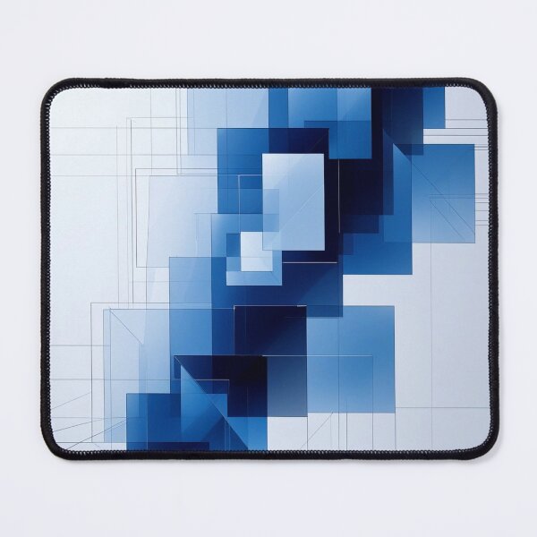 Item preview, Minimalist Blue Geometric Abstract | Contemporary Digital Artwork designed and sold by semenol.