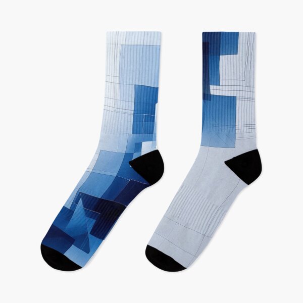 Item preview, Minimalist Blue Geometric Abstract | Contemporary Digital Artwork designed and sold by semenol.