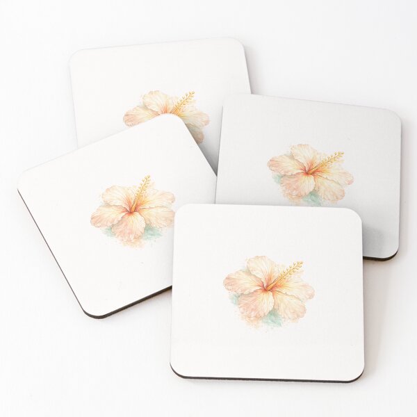 Item preview, Single Coastal Bloom Hibiscus | Watercolor Tropical Floral Art | Botanical Flower Illustration designed and sold by Nolmo.