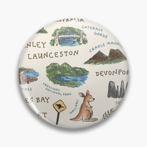 Item preview, Tasmania Landmarks designed and sold by Those Pencil Shavings.