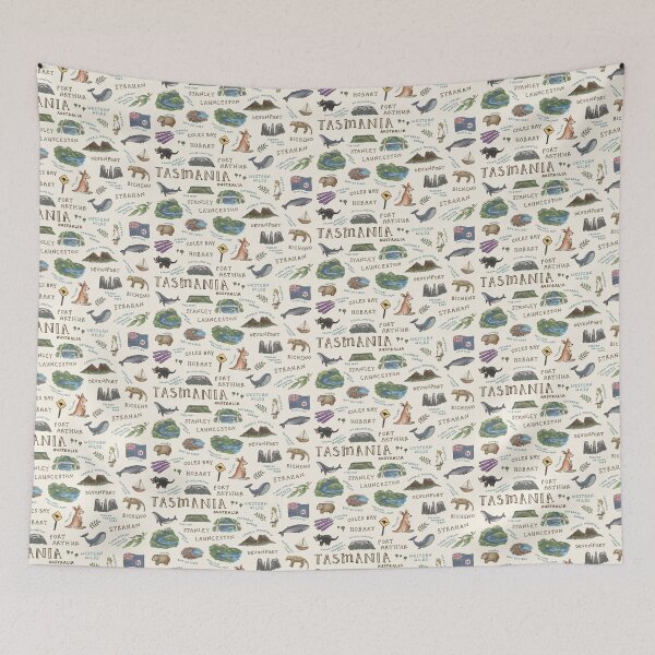 Item preview, Tasmania Landmarks designed and sold by Those Pencil Shavings.