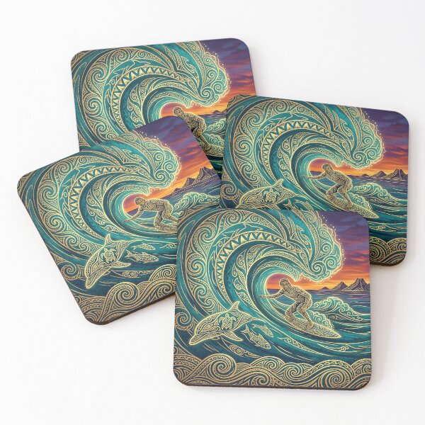 Item preview, Surf Session with a Dolphin designed and sold by Hawaii26.