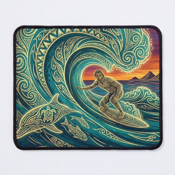 Item preview, Surf Session with a Dolphin designed and sold by Hawaii26.