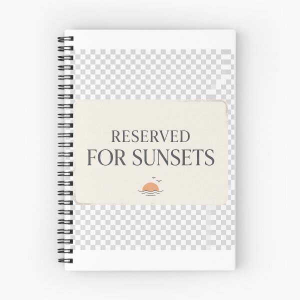 Item preview, Reserved For Sunsets Minimalist Vintage Sign Design designed and sold by ImagineDraws.