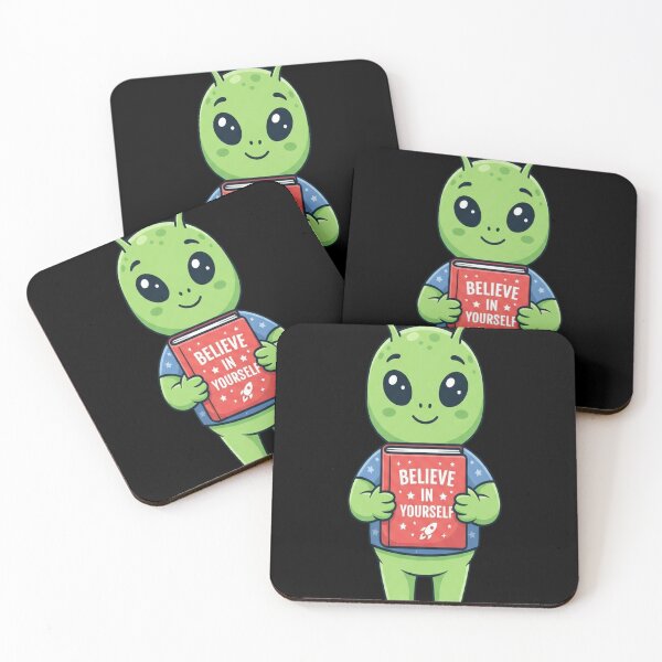 Item preview, Believe in Yourself Funny Book Alien designed and sold by judithdaley.