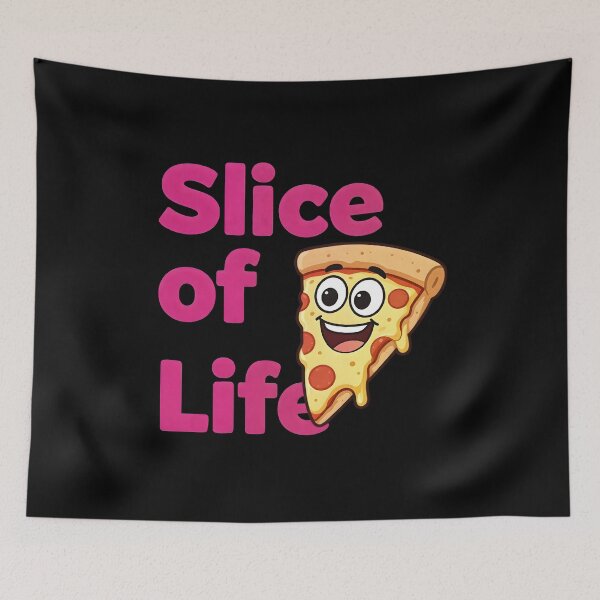 Item preview, Slice of Life Pizza T-Shirt: Fun and Cheesy Design designed and sold by FestivityFinds.