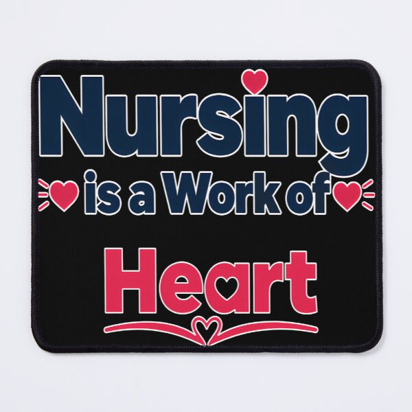 Item preview, Nurse T-Shirt | Nursing Shirt | Inspirational Nurse Quote | Nursing is a Work of Heart designed and sold by DigiArt8Design.