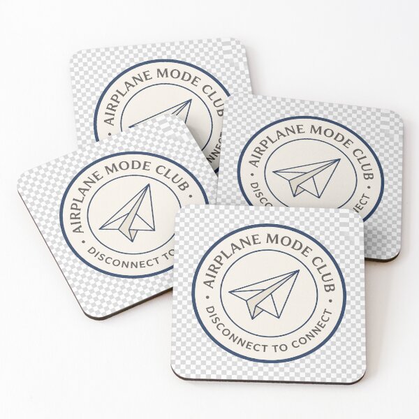 Item preview, Airplane Mode Club Minimalist Travel Badge designed and sold by ImagineDraws.