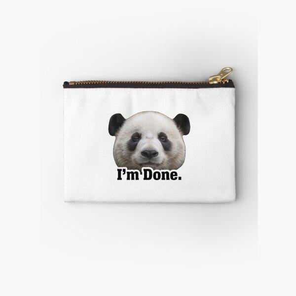 Item preview, I'm Done Panda Meme Tired designed and sold by redblink store.