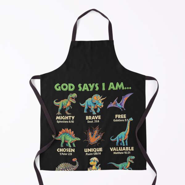 Item preview, God Says I Am Bible Verses Dinosaurs for Christian Boys designed and sold by CriseldaBruning.