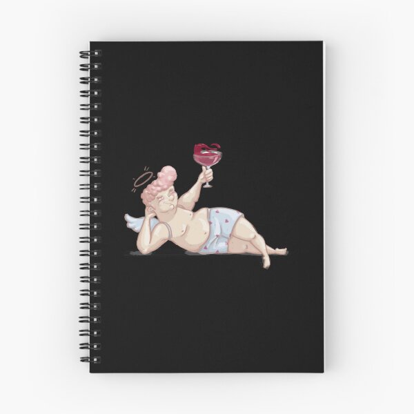 Item preview, Saint Valentine Funny Cupid Angel Drinking Red Wine Design designed and sold by EGer944.