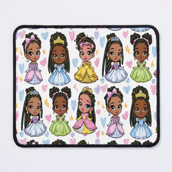 Item preview, Little Princesses Cute Kawaii Print Pattern designed and sold by RichardRags.
