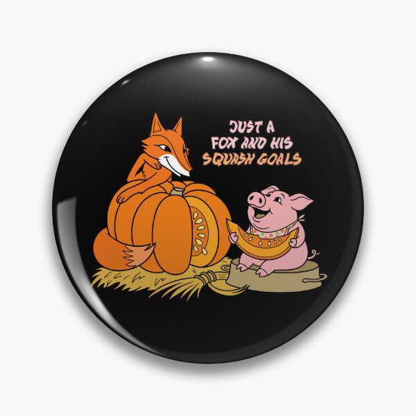 Item preview, Just a Fox and His Squash Goals - Funny Autumn Pun designed and sold by PhynerDesigns.