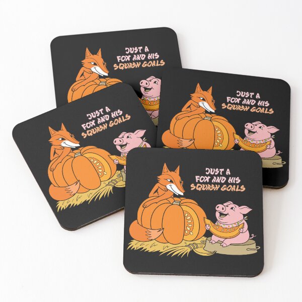Item preview, Just a Fox and His Squash Goals - Funny Autumn Pun designed and sold by PhynerDesigns.