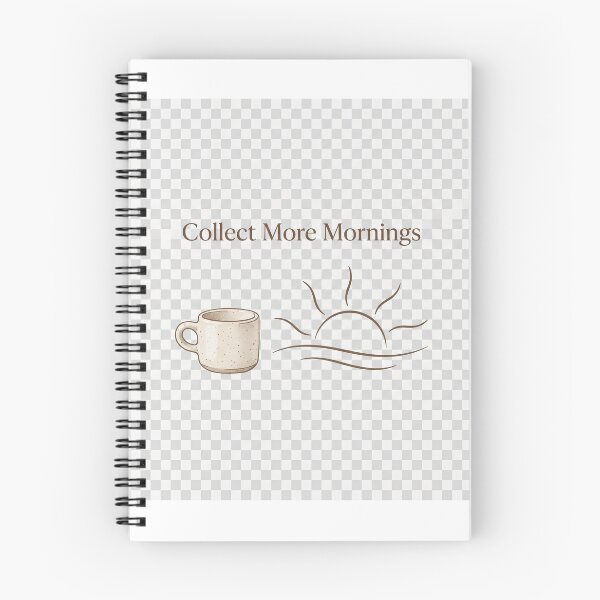 Item preview, Collect More Mornings Minimalist Coffee Sunrise Design designed and sold by ImagineDraws.