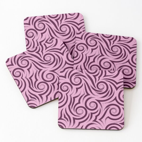 Item preview, ​Dusty Mauve Pink Swirl Wave Pattern designed and sold by ​Jyoti Digital Artist.