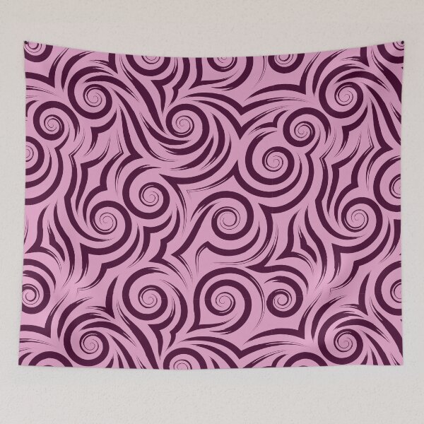 Item preview, ​Dusty Mauve Pink Swirl Wave Pattern designed and sold by ​Jyoti Digital Artist.