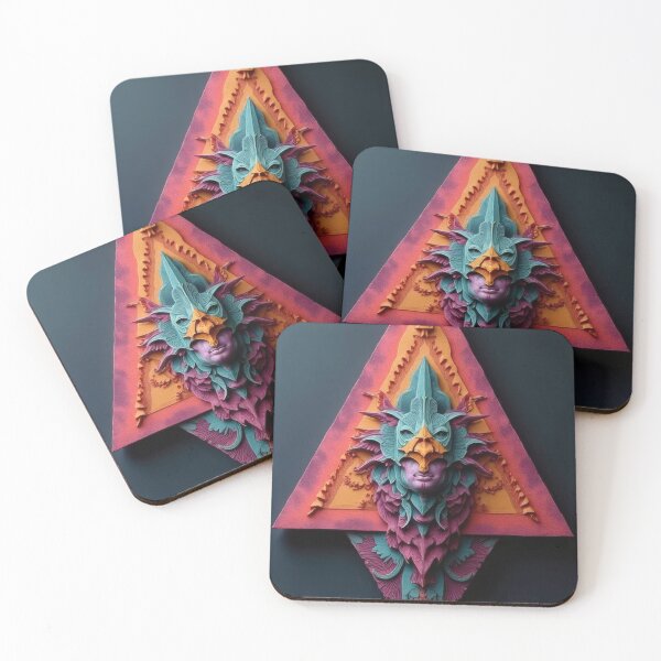Item preview, A geometric mystery with bright, vibrant colors designed and sold by Mianku | Für das Leben.