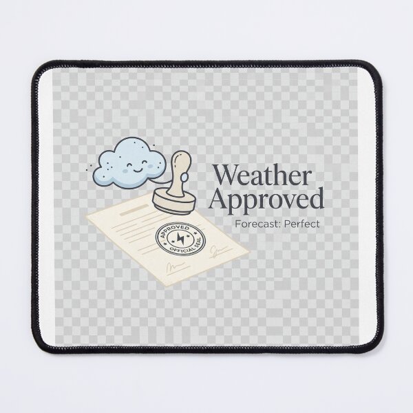 Item preview, Weather Approved Minimalist Cloud Design designed and sold by ImagineDraws.