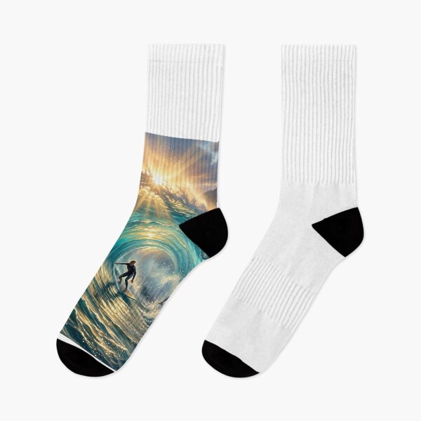 Item preview, Sunlit Awakening — Surf and Dolphins designed and sold by Hawaii26.