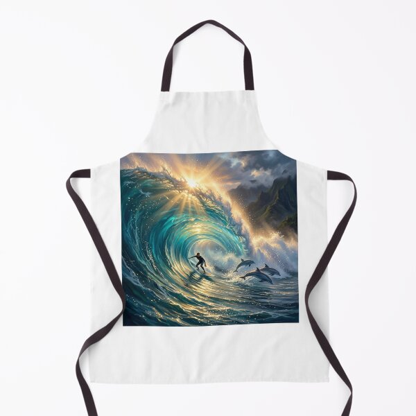 Item preview, Sunlit Awakening — Surf and Dolphins designed and sold by Hawaii26.