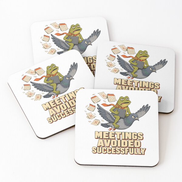 Item preview, Meetings Avoided Successfully Frog Pigeon designed and sold by Sandydesign.