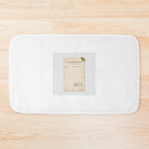 Item preview, Checked Out Minimalist Library Vintage Design designed and sold by ImagineDraws.