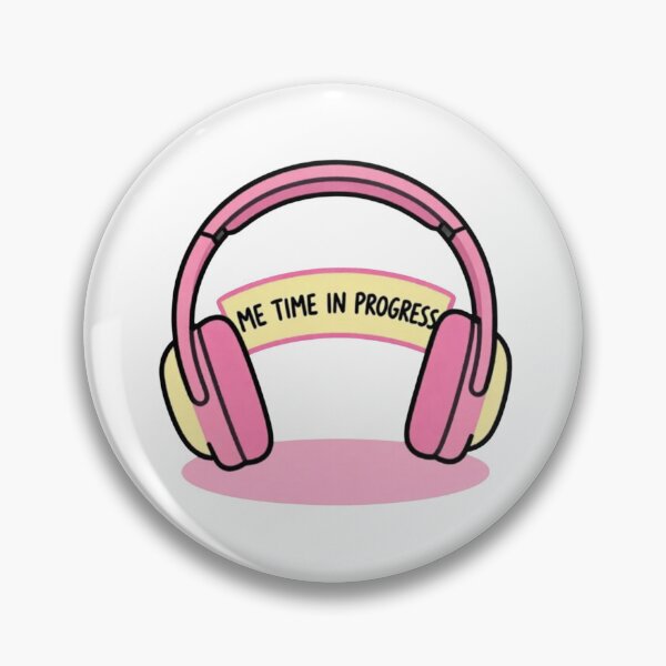 Item preview, Me Time in Progress - Stylish Pink Headphones T-Shirt designed and sold by FestivityFinds.
