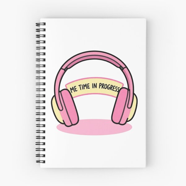Item preview, Me Time in Progress - Stylish Pink Headphones T-Shirt designed and sold by FestivityFinds.